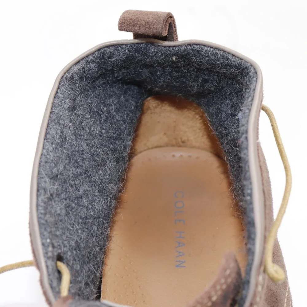 Cole Haan Mens Curtis Chukka Boots Size 12 Brown Suede Waterproof Lace Up Casual
